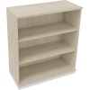 Regal in verkehrsweißem Finish mit drei Ablagen, 1.000 x 1.133 x 442 mm (B x H x T).