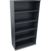 Regal endless 5 Ordnerhöhen *1.000 x 1.869 x 442 mm (B x H x T)* *silberaluminium* lavagrau Produktbild pa_produktabbildung_1 S