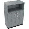 Regalschrank endless 800 x 1.133 x 442 mm (B x H x T) anthrazit metallic beton hell Produktbild pa_produktabbildung_1 S