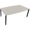 Konferenztisch communication 2.000 x 680-820 x 1.000/1.100 mm (B x H x T) anthrazit metallic lichtgrau Produktbild pa_produktabbildung_1 S