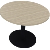 Konferenztisch communication rund *1.000 x 720 mm (Ø x H)* *anthrazit metallic* eiche natur Produktbild pa_produktabbildung_1 S