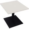 Konferenztisch in Anthrazit metallic mit diamantweißem Tischblatt, Größe 800 x 720 x 800 mm.