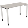 Schreibtisch all in one 1.200 x 680-820 x 600 mm (B x H x T) Vierfuß Rundrohr lichtgrau verkehrsweiß Produktbild pa_produktabbildung_1 S