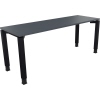 Schreibtisch all in one 1.800 x 680-820 x 600 mm (B x H x T) Vierfuß Quadratrohr lavagrau anthrazitmetallic Produktbild pa_produktabbildung_1 S