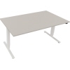 Schreibtisch 1.600 x 625-1.285 x 900 mm (B x H x T) lichtgrau verkehrsweiß Produktbild pa_produktabbildung_1 S