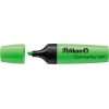 Grüner Textmarker mit Twist-off-Kappe und spitzer Spitze für präzises Markieren.