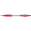 Roten BIC® Kugelschreiber ATLANTIS® Classic von der Seite, mit weicher Gummigriffzone.