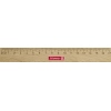 Holzlineal mit einer Länge von 17 cm und einer Skala auf einer Seite.
