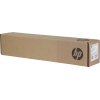 Braune Verpackungsschachtel mit HP-Logo für Plotterpapier in seitlicher Ansicht.