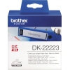 Blaues Produktpaket mit der Aufschrift "DK-22223 Continuous Length Paper Tape" von Brother.