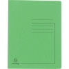 Lindgrüner Schnellhefter mit schwarzer Beschriftungslinie auf der Vorderseite.
