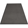 Dunkelgraue Schmutzfangmatte mit rutschfestem Vinylrücken und gerader Kante.