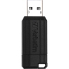 Schwarzer USB-Stick mit geriffelter Oberfläche und sichtbarem Anschluss, frontal aufgenommen.