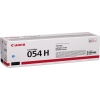 Toner-Kartusche 054 H in cyan mit Verpackung im Produktdesign der Marke Canon.