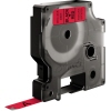 Schriftbandkassette in Schwarz-Rot, 9 mm x 7 m, für DYMO® Etikettendrucker.
