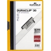 DURABLE Klemmmappe DURACLIP® 30 in Orange mit grauem Clip und 5 Jahren Garantie.