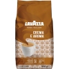 Kaffeebohnenpackung mit der Aufschrift "Crema e Aroma" und einer Tasse Kaffee auf der Vorderseite.