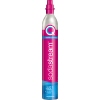 sodastream CO2-Zylinder Quick Connect in pink mit Quick Connect-System für bis zu 60 L Getränke.