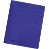 Dunkelblauer Schnellhefter mit Linien zur Beschriftung auf der Vorderseite.