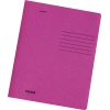 Pinkfarbener Schnellhefter mit Linien für Beschriftung und geschlossenen Kanten.