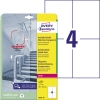 Avery Zweckform Folienetikett antimikrobiell 105 x 148 mm (B x H) transparent Produktbild pa_produktabbildung_1 S