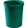 Papierkorb in öko-grün mit seidenmattem Finish und glatter Innenoberfläche.
