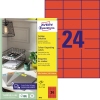 Avery Zweckform Universaletikett 70 x 37 mm (B x H) rot Produktbild pa_produktabbildung_1 S