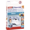 Klebepad Powerstrips Small in Verpackung mit Abbildung und Anwendungshinweisen.