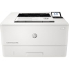 Weißer HP Laserdrucker LaserJet Enterprise M406dn mit Bedienelementen und Displayansicht.