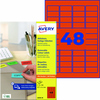 Avery Zweckform Universaletikett 45,7 x 21,2 mm (B x H) rot Produktbild pa_produktabbildung_1 S