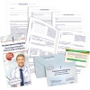 Packung mit Formularen zur Patientenverfügung und Vollmachten auf einem weißen Hintergrund.