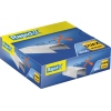 Packung mit 1000 Rapid DUAX® Heftklammern in blauer Box mit buntem Design.