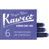 Paket mit sechs blauen Tintenpatronen in Standardgröße.