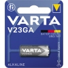 Alkaline-Batterie V23GA in Verpackung mit kindersicherem Design.