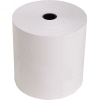 Thermokassenrolle in weiß mit einem Durchmesser von ca. 80 mm und einer Länge von 76 m.
