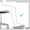 BakkerElkhuizen korrektes ergonomisches Sitzen mit Fußstütze