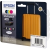 Epson Tintenpatronen Multipack 405XL in schwarz, cyan, magenta und gelb auf Verpackung abgebildet.