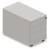 NowyStyl Rollcontainer SQart Workstation platinum Produktbild pa_produktabbildung_2 S