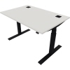 NowyStyl Schreibtisch eModel 2.0 1.200 x 640-1.300 x 800 mm (B x H x T) jet black weiß Produktbild pa_produktabbildung_1 S