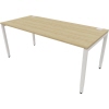 NowyStyl Schreibtisch *1.800 x 640-860 x 800 mm (B x H x T)* *weiß* natural country beech Produktbild pa_produktabbildung_1 S