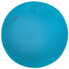 Ergonomischer Sitzball in Blau mit abnehmbarem Stoffüberzug, geeignet für aktives Sitzen.