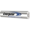 Energizer Ultimate Lithium AAA Batterie in Silber mit blauem Logo und Schriftzug.