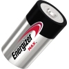 Zwei D/Mono-Batterien in einer Packung mit der Aufschrift "Energizer Max".
