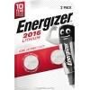 Energizer Ultimate Lithium-Knopfzellen in Verpackung mit Kindersicherung und Batteriegrößen-Tester.