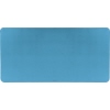 Blaue Schreibunterlage in rechteckiger Form mit mattem Finish und abgerundeten Ecken.