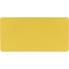 Gelbe, rechteckige Schreibtischunterlage mit mattem Finish und abgerundeten Ecken.