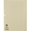 Beige Ordnerregister mit horizontalen Linien zur individuellen Beschriftung und verstärkten Taben.