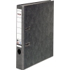 Grauer Ordner mit Wolkenmarmor-Design, 50 mm, für DIN A4-Papier mit zwei Mechaniken.