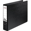 Schwarzer Ordner im DIN A3-Format mit 80 mm Rückenbreite und Beschriftungsfeld.