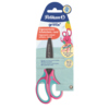 Ergonomische Bastelschere mit runder Klinge und lachendem Gesicht für Kinder, im Blister.